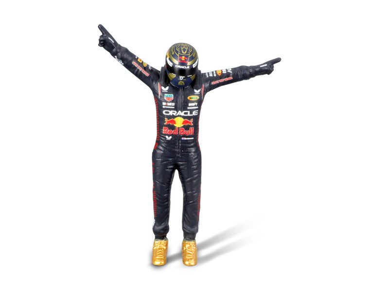 Coche modelo de Red Bull Racing, BBURAGO, Max Verstappen, #1, 1:24, RB19, con piloto