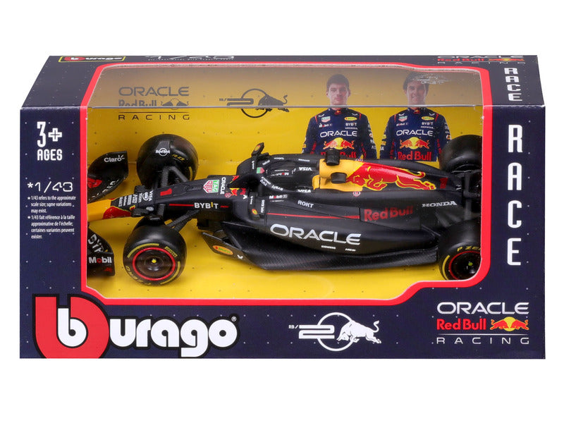 Coche modelo Red Bull Racing, Max Verstappen, RB20, bburago, azul 🔥