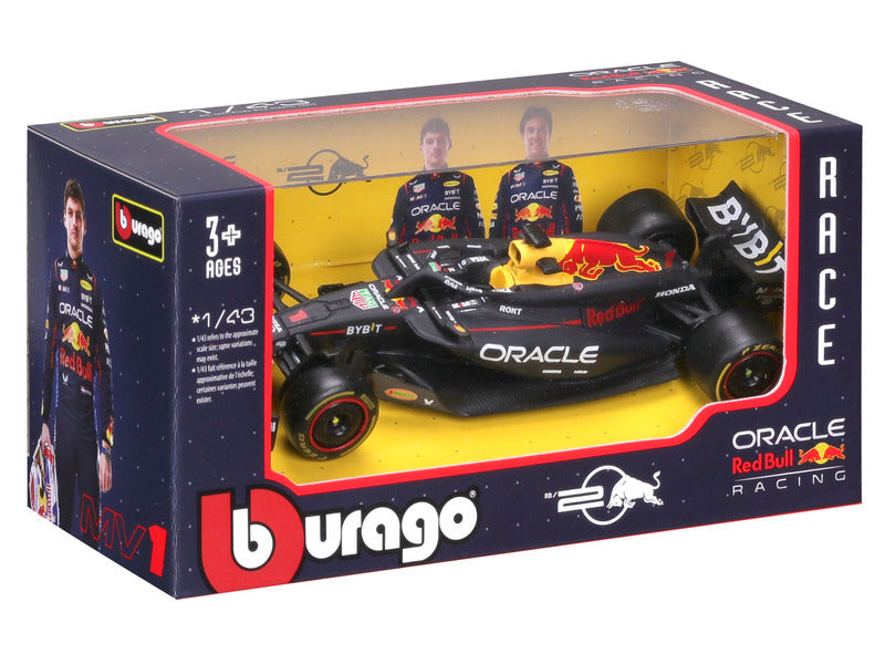 Coche modelo Red Bull Racing, Max Verstappen, RB20, bburago, azul 🔥
