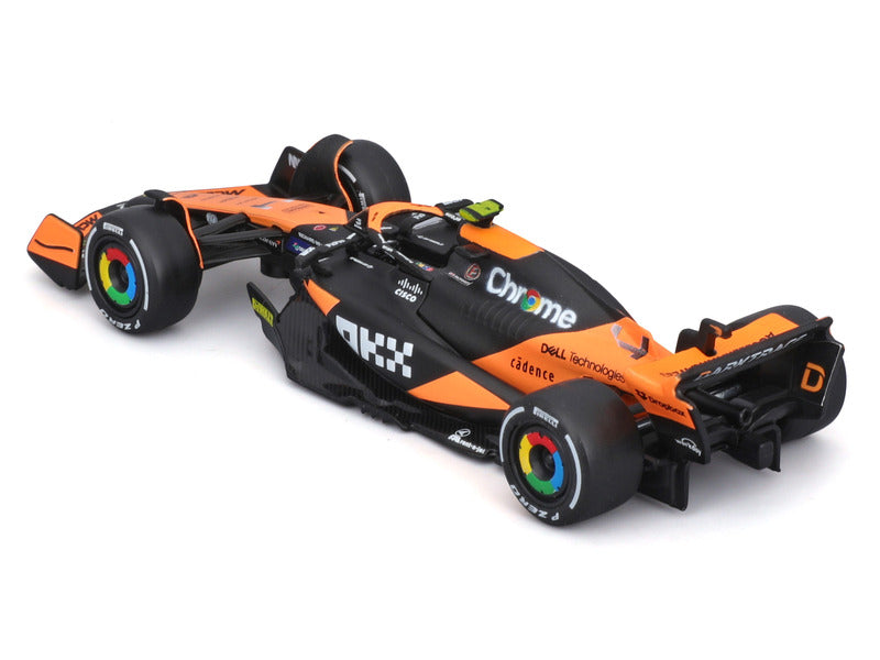 Coche modelo McLaren, Bburago, Lando Norris, decoración de Miami, MCL38 🔥
