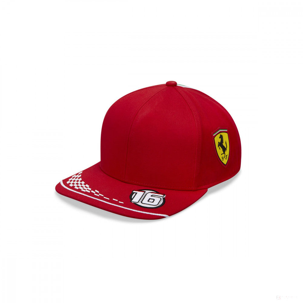 Gorra de ala plana, Puma Ferrari Charles Leclerc, Hombre, Rojo, 2021 - FansBRANDS®