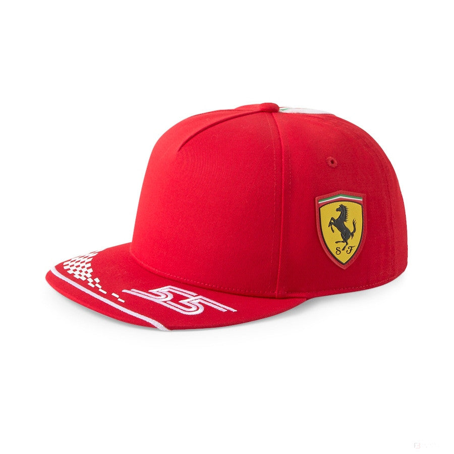2021, Rojo, Adulto, Puma Ferrari Carlos Sainz Flatbrim Gorra - FansBRANDS®