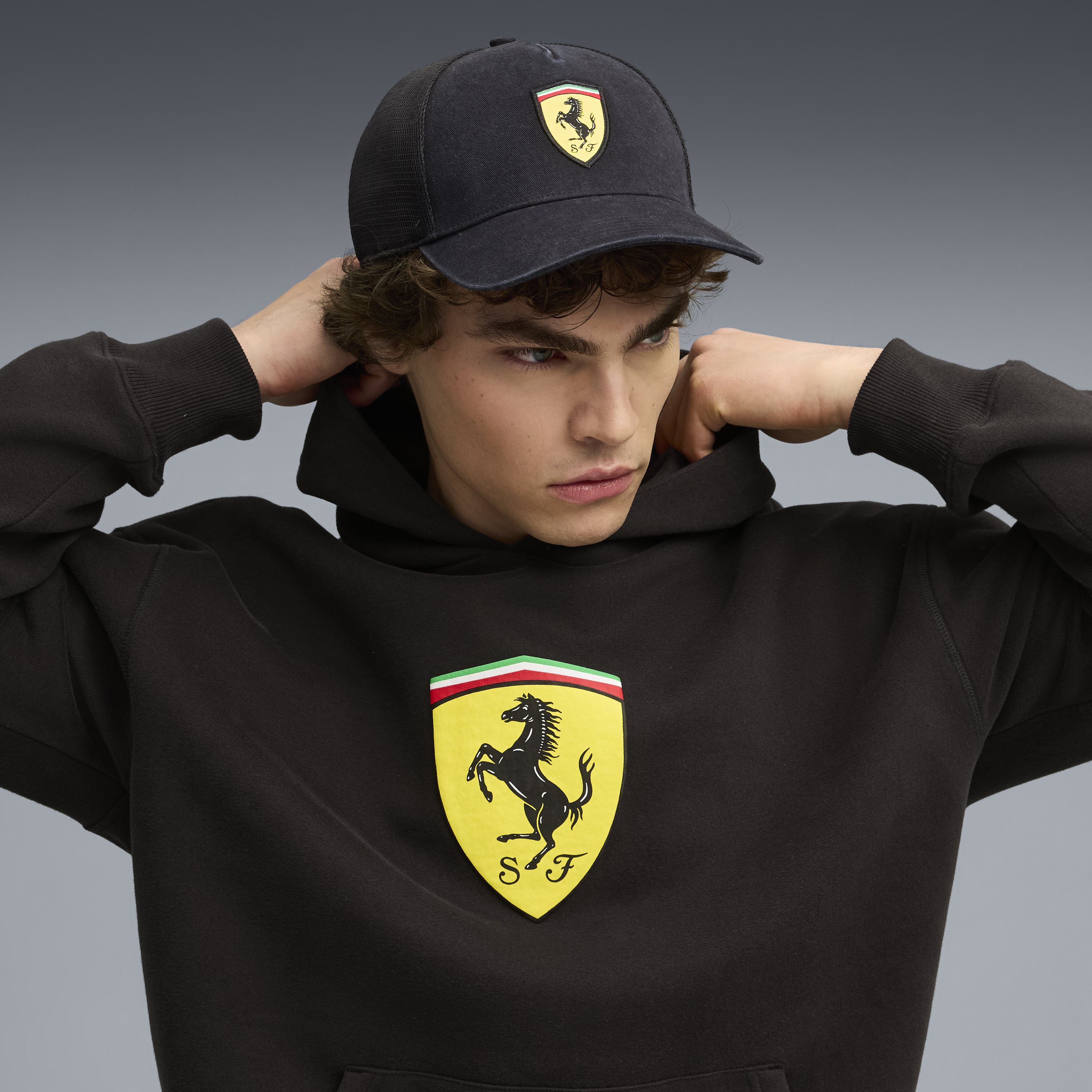 Gorra camionera Ferrari, Puma, negra 🔥