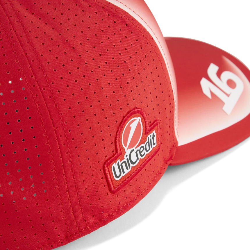 Gorra Ferrari, equipo, Charles Leclerc, Puma, rojo
