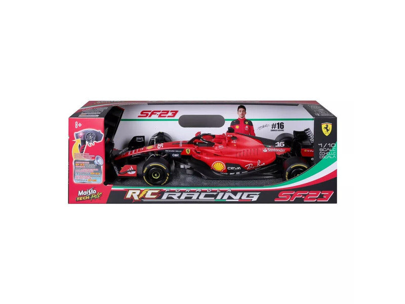 Ferrari coche RC, Maisto Tech RC, Charles Leclerc, 1:10, #16, SF-23