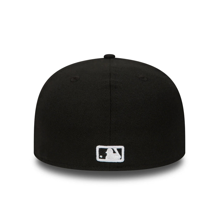 Gorra de los Bravos de Atlanta, New Era, 39THIRTY, básica, negra