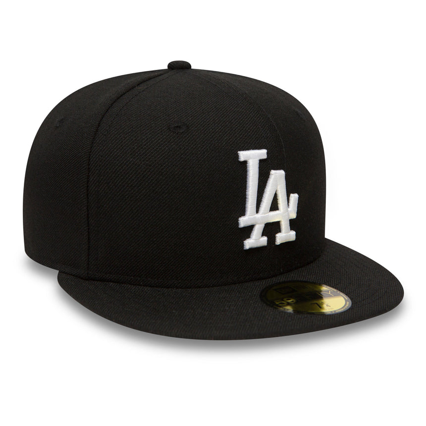 Gorra Dodgers de Los Ángeles, New Era, 59FIFTY, Básico, negra