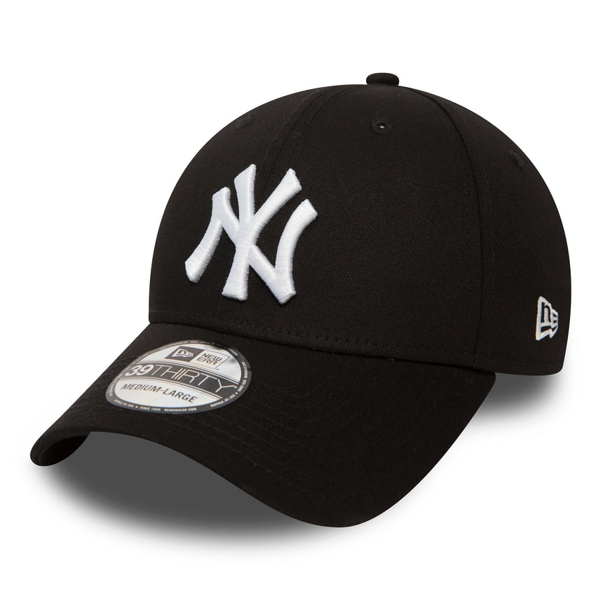 Gorra de los Yankees de Nueva York, New Era, 39THIRTY, Básico, negra