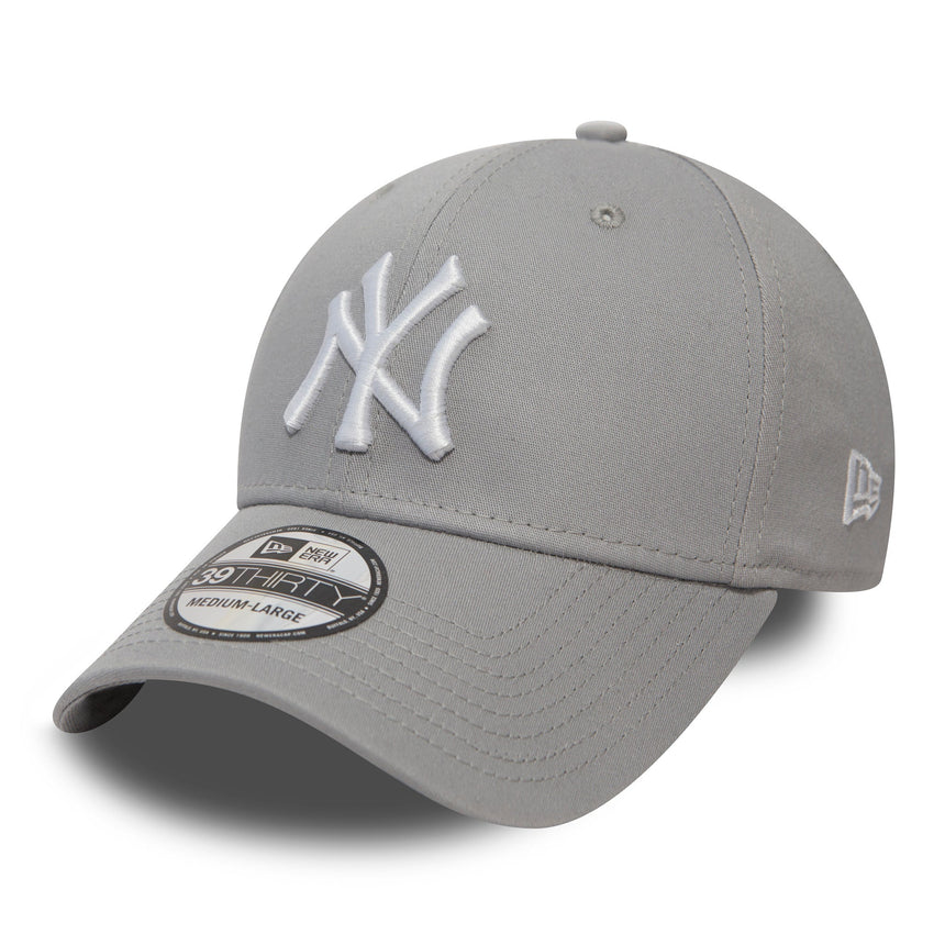 Gorra de los New York Yankees, New Era, 39THIRTY, Básico, gris