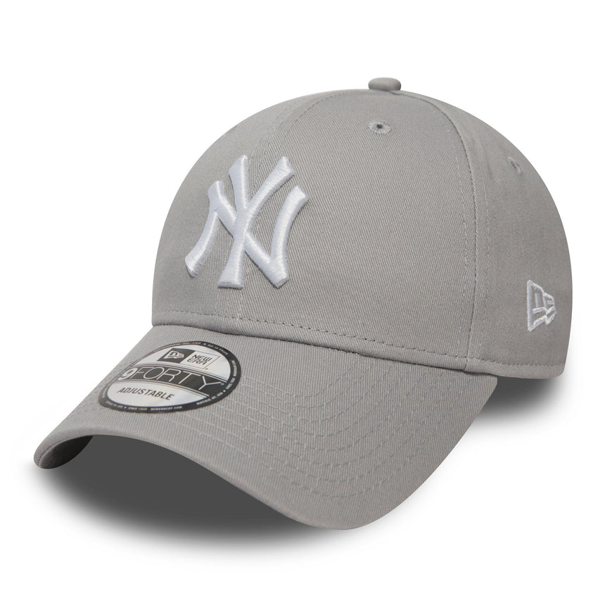 Gorra de béisbol de los Yankees de Nueva York, New Era 9FORTY, gris