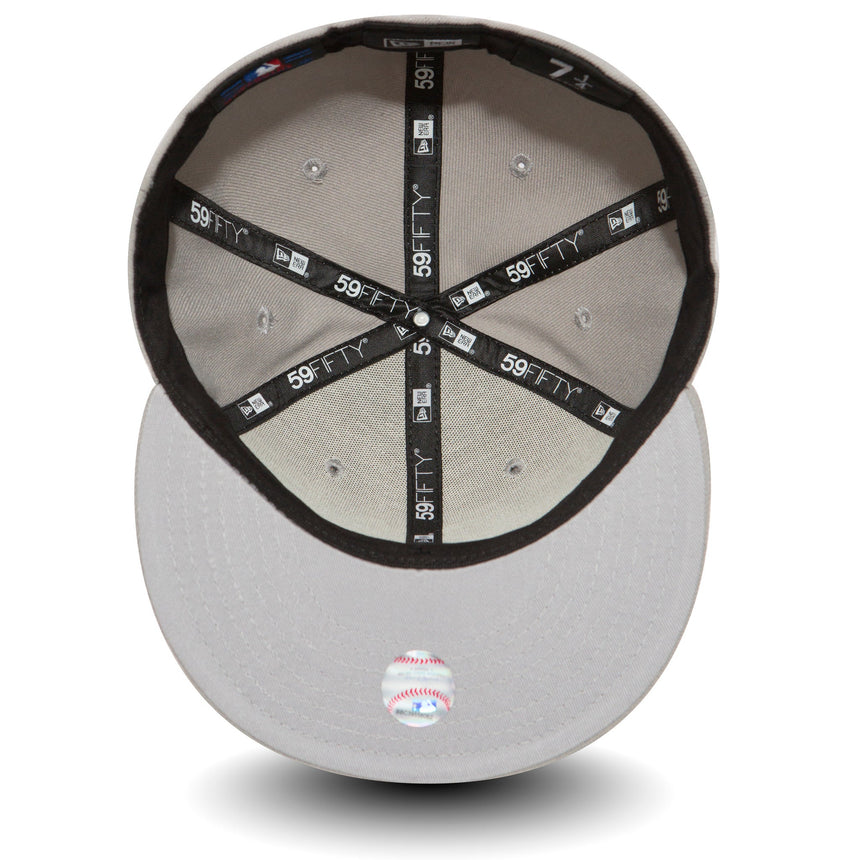 Gorra de los Dodgers de Los Ángeles, New Era, 59FIFITY, Básico, gris