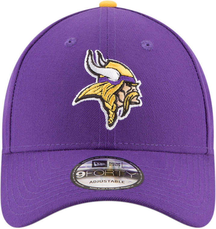 Gorra de béisbol de los Vikings de Minnesota, New Era, 9FORTY, morado