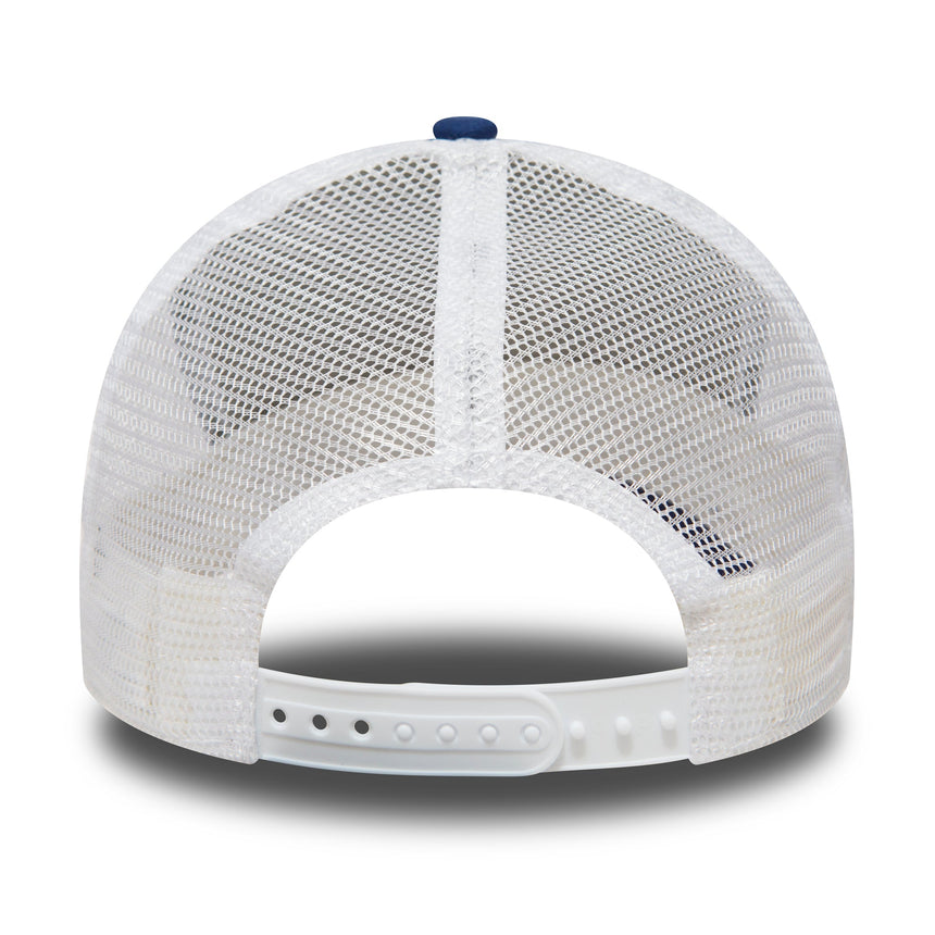 Gorra de los Dodgers de Los Ángeles, New Era, 9FORTY, trucker, azul