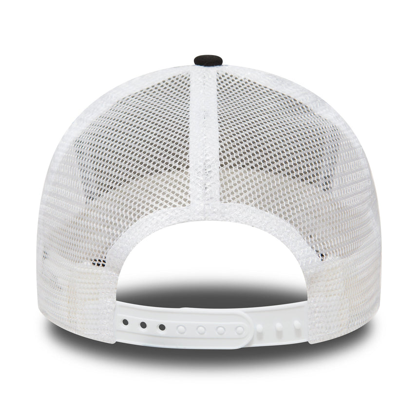 Gorra de los Dodgers de Los Ángeles, New Era, 9FORTY, trucker, negra