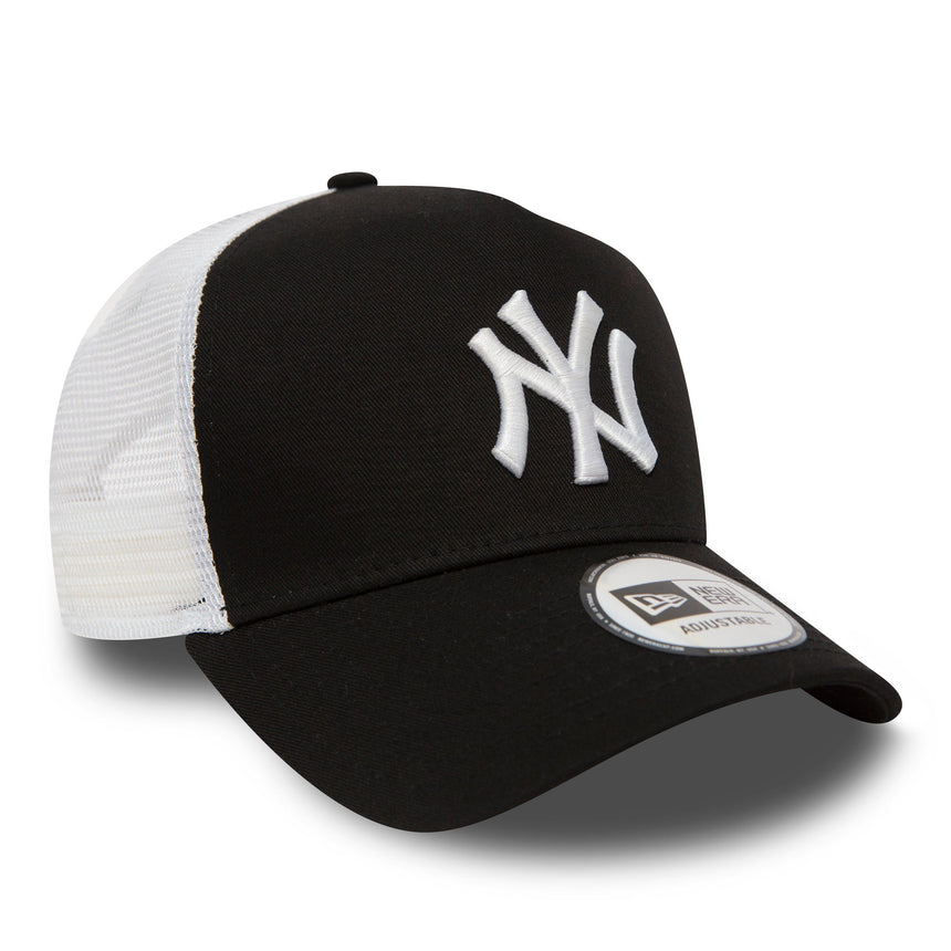 Gorra de los Yankees de Nueva York, New Era, tipo trucker, color negro