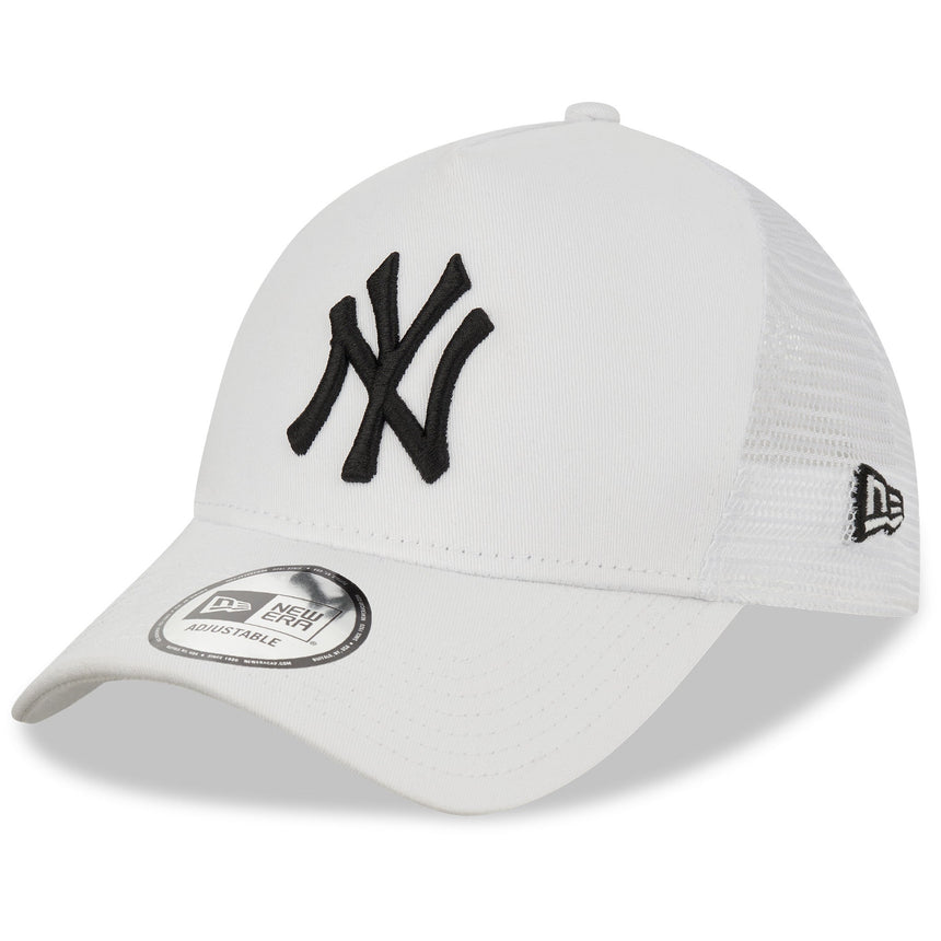 Gorra de los New York Yankees, New Era, estilo trucker, esencial, blanca