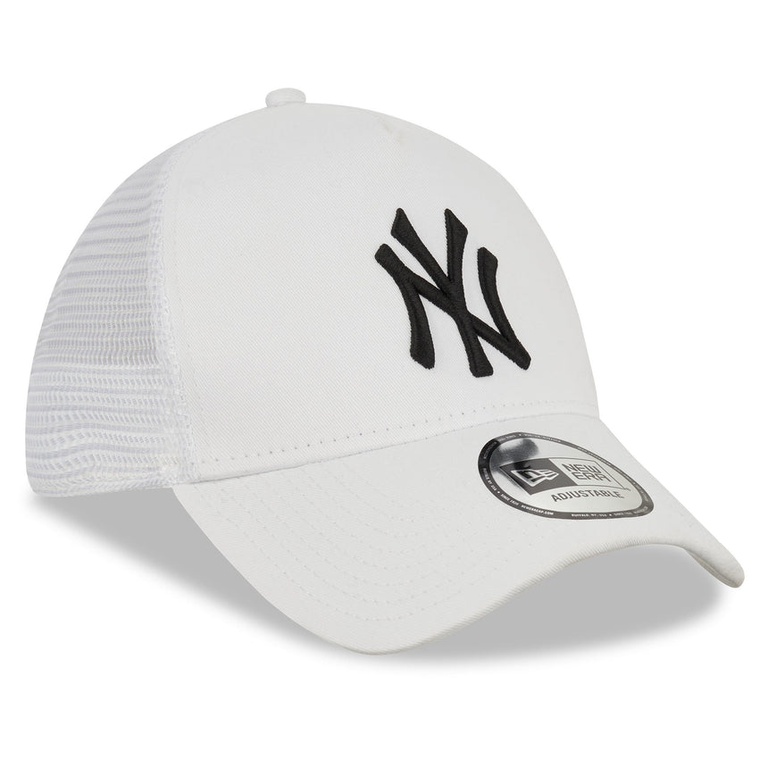 Gorra de los New York Yankees, New Era, estilo trucker, esencial, blanca
