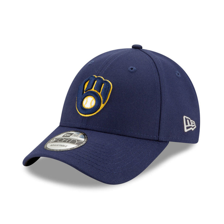 Gorra de los Milwaukee Brewers, New Era, 9FORTY, del equipo, azul