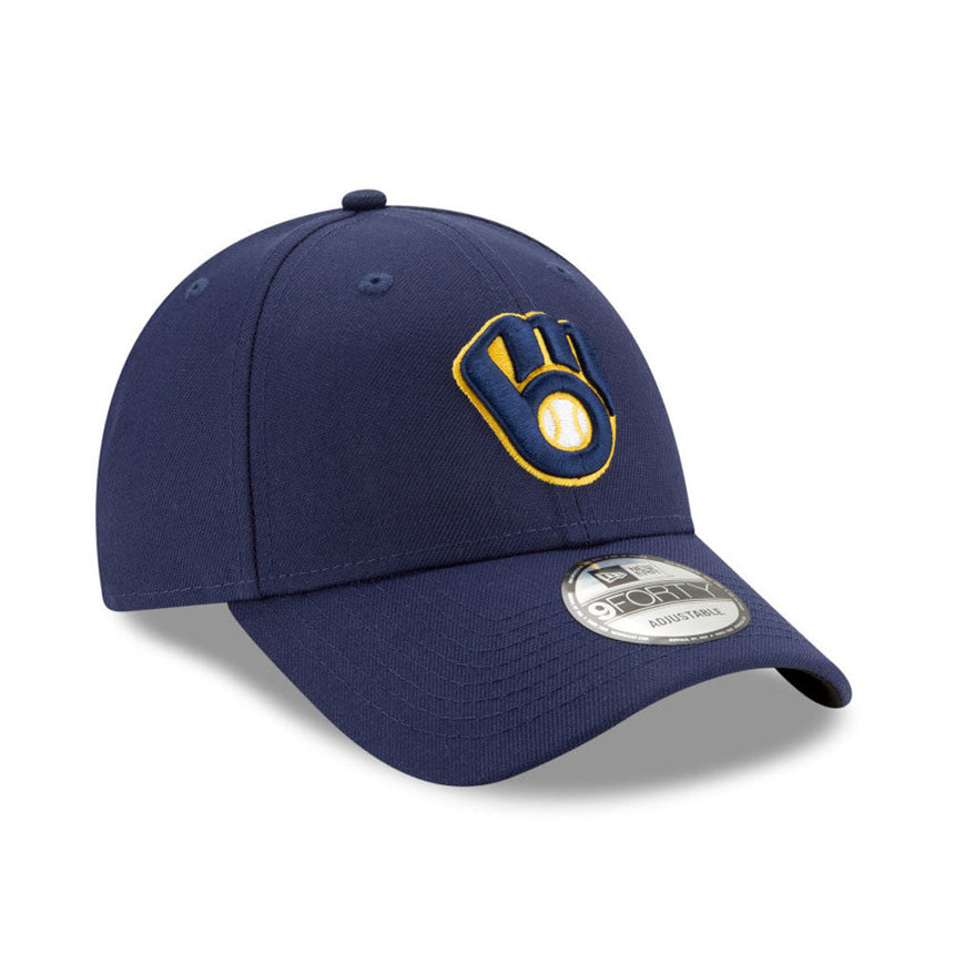 Gorra de los Milwaukee Brewers, New Era, 9FORTY, del equipo, azul