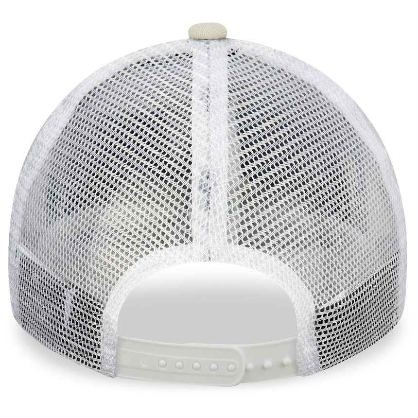 Gorra de los Yanquis de Nueva York, trucker, New Era, 9FORTY, esencial, beige