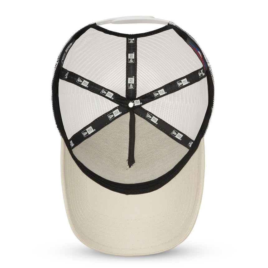 Gorra de los Yanquis de Nueva York, trucker, New Era, 9FORTY, esencial, beige