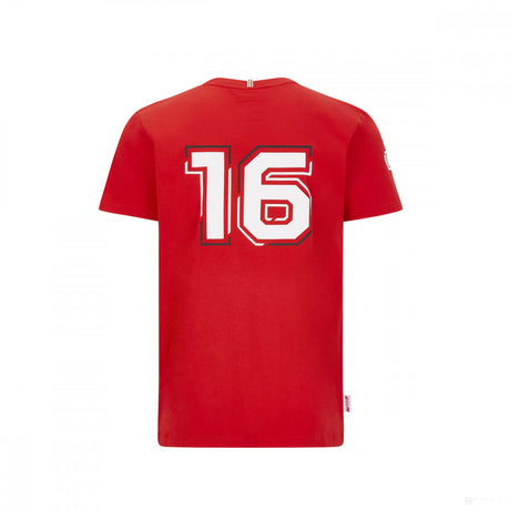 Camiseta para hombre, Ferrari Leclerc Driver, Rojo, 2020 - FansBRANDS®