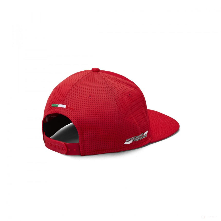 Gorra de ala plana, Ferrari Sebastian Vettel, SEB5, Unisex, Rojo, 2019 - FansBRANDS®