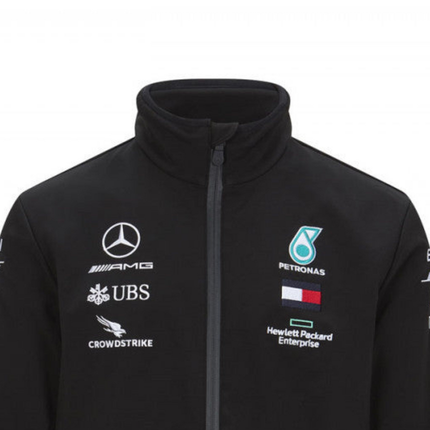 Mercedes Softshelljacke, Team, Schwarz, 2020