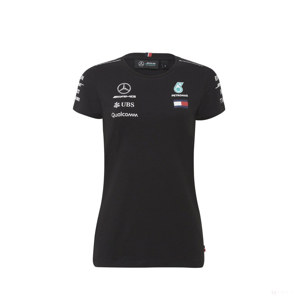 Camiseta de Mujer, Mercedes Team, Negro, 2018 - FansBRANDS®