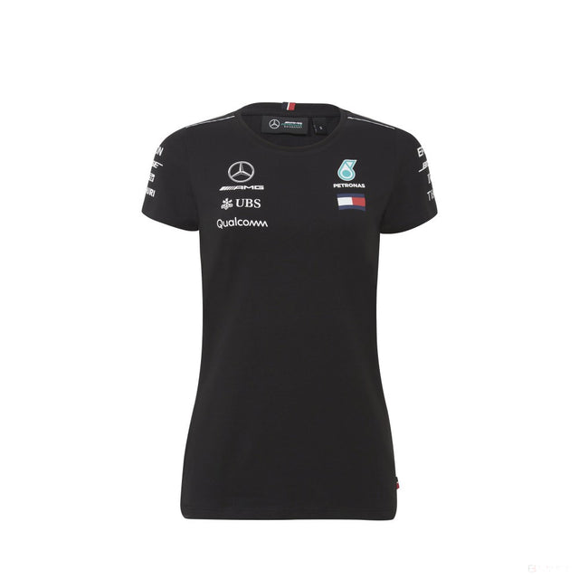 Camiseta de Mujer, Mercedes Team, Negro, 2018 - FansBRANDS®