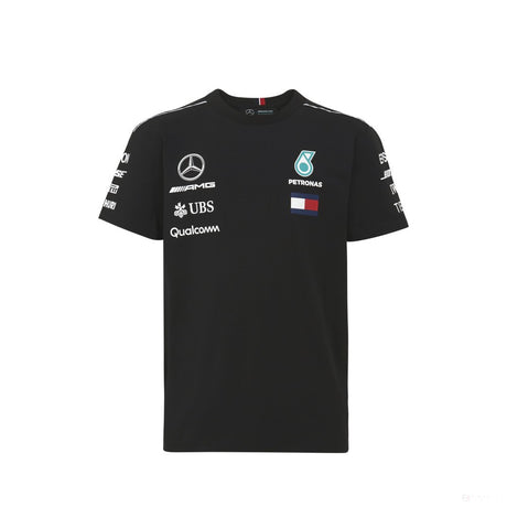 Camiseta infantil, Mercedes Team, Negro, 2018 - FansBRANDS®