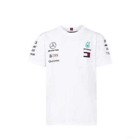 Camiseta infantil, Mercedes Team, Blanco, 2018 - FansBRANDS®