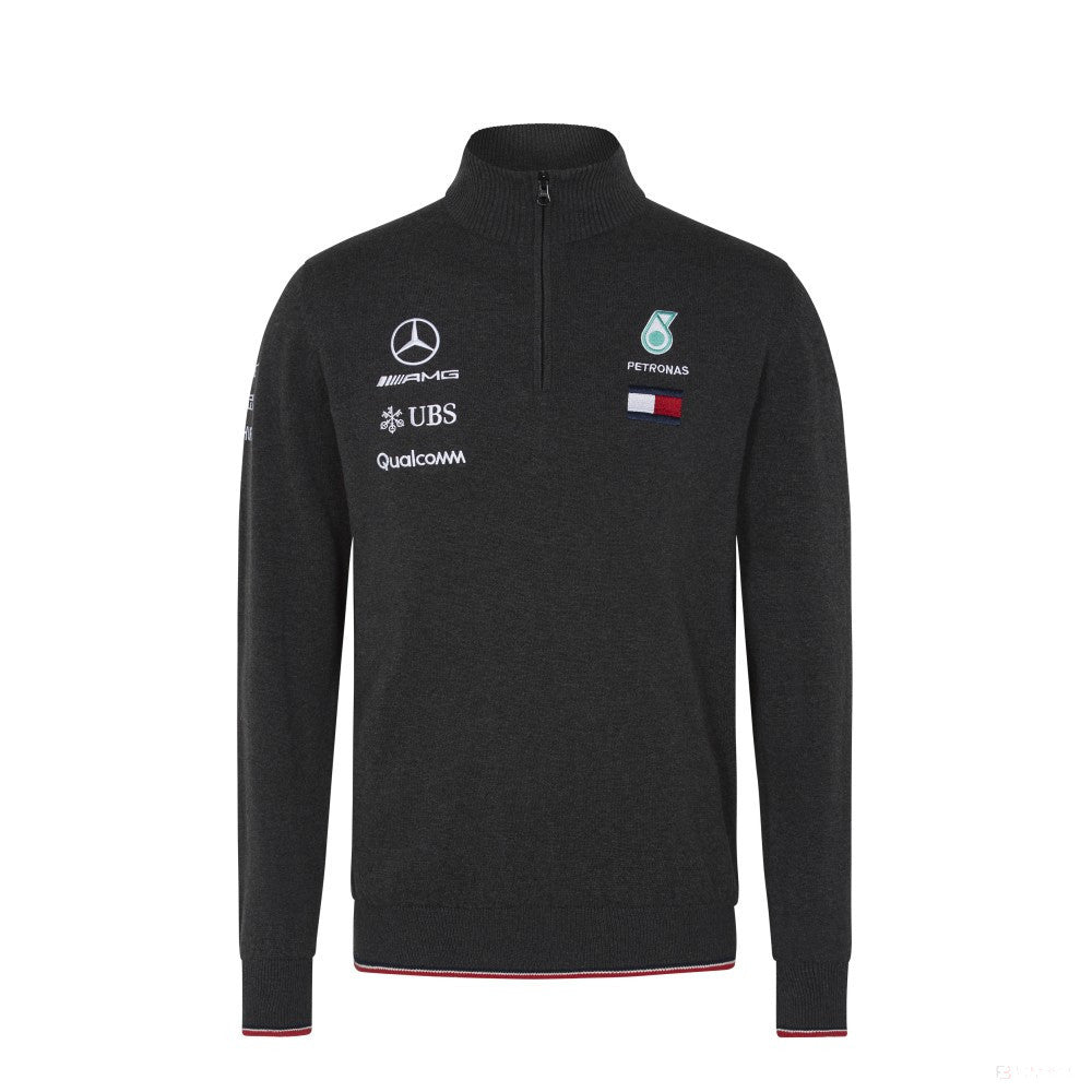 Mercedes Sweater, Team, Gray, 2018