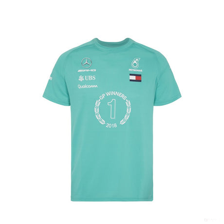 Camiseta para hombre, Mercedes Race Winner, Verde, 2018 - FansBRANDS®