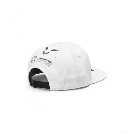 Gorra de ala plana Mercedes Lewis Hamilton, Unisex, Blanco, 2019 - FansBRANDS®