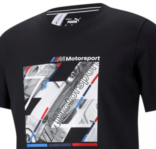 2021, Negro, Puma BMW MMS Grafico Camiseta