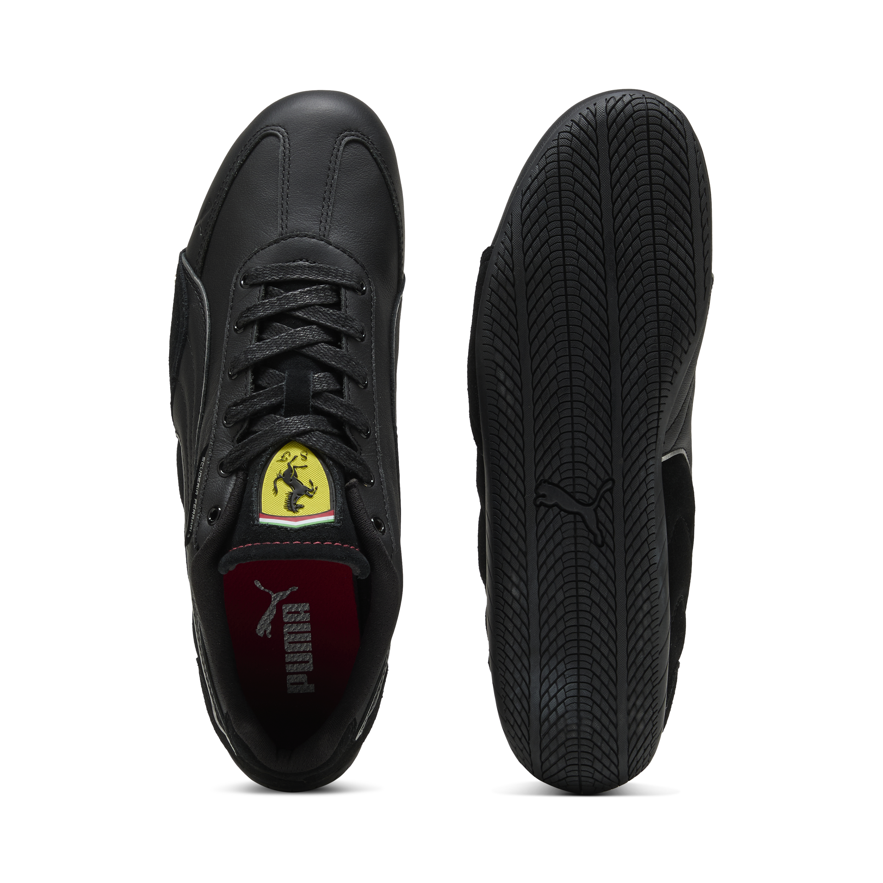 Zapatos Ferrari, Puma, Speedcat, negro-rojo 🔥
