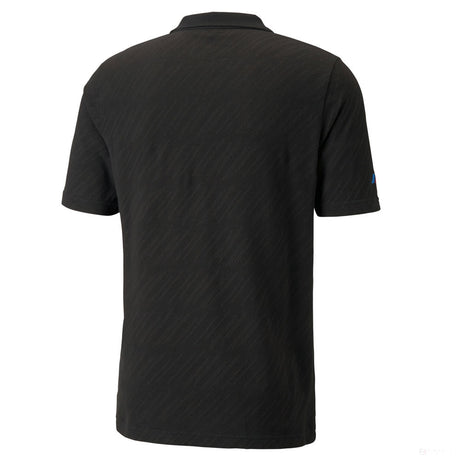 Camiesta de Hombre con Cuello,Puma BMW MMS Jacquard, Negro, 2021 - FansBRANDS®
