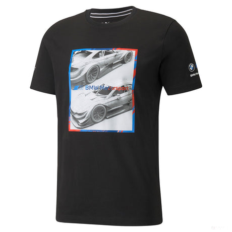 Camiesta para Hombre, Puma BMW MMS Logo Graphic, Negro, 2021 - FansBRANDS®