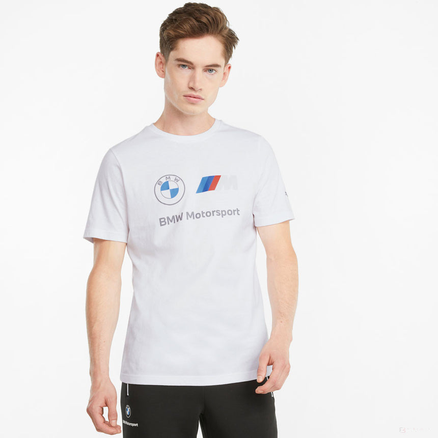 Camiesta para Hombre, Puma BMW MMS ESS Logo, Blanco, 2021 - FansBRANDS®