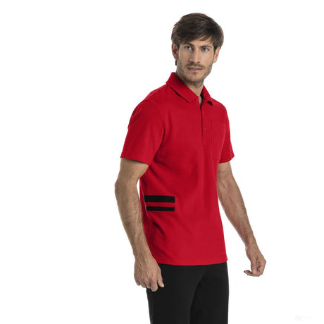 Camiseta de hombre con cuello, Puma Ferrari Fan Lifestyle, Rojo, 2018 - FansBRANDS®