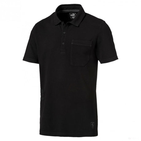 Camiseta de hombre con cuello, Puma Ferrari Fan Lifestyle, Negro, 2018 - FansBRANDS®