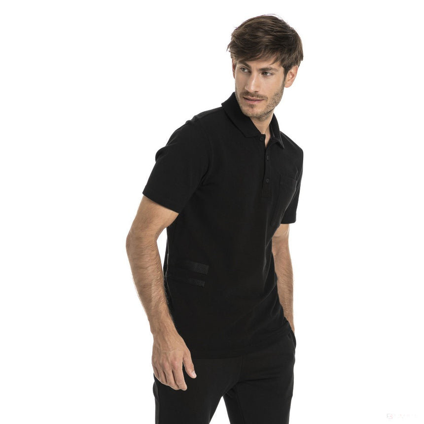 Camiseta de hombre con cuello, Puma Ferrari Fan Lifestyle, Negro, 2018 - FansBRANDS®