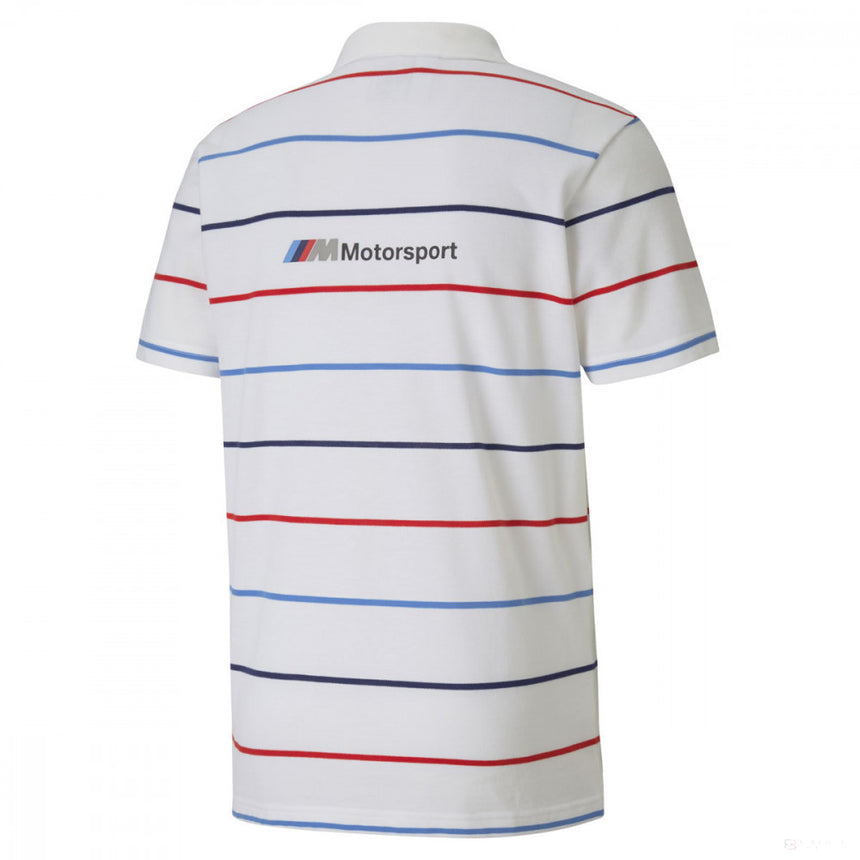 Camiseta para hombre, Puma BMW MMS Striped, Blanco, 2020 - FansBRANDS®