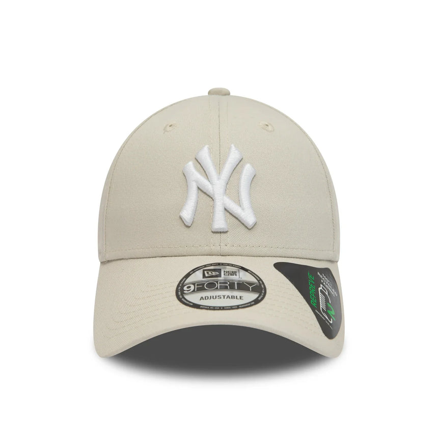Gorra de los Yankees de Nueva York, New Era, 9FORTY, esencial, beige