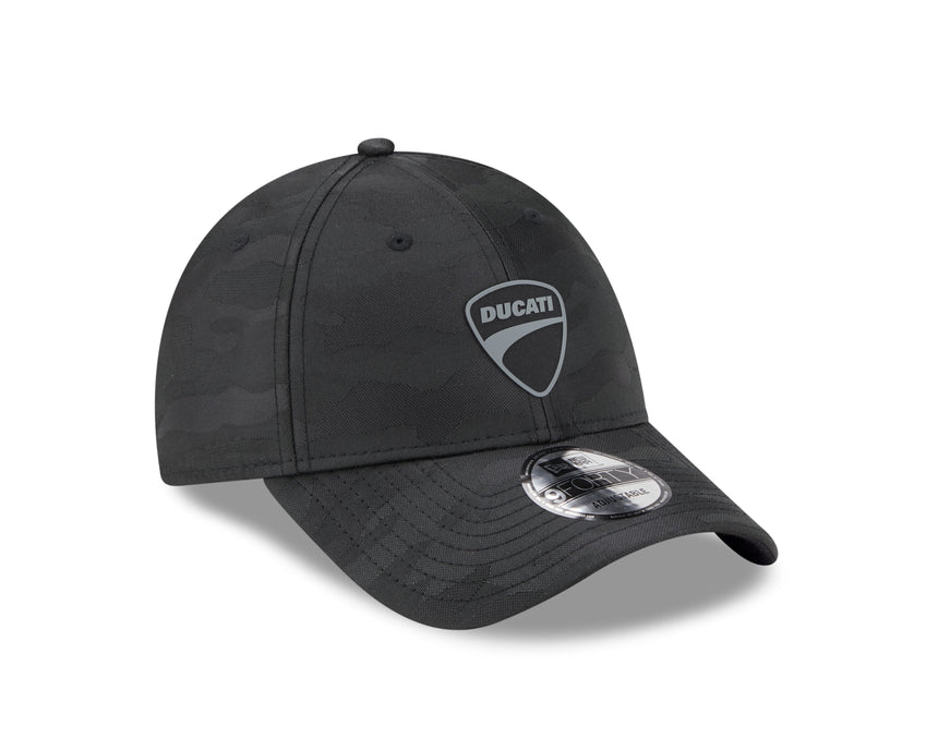 Gorra Ducati, New Era, 9FORTY, camuflaje, negro