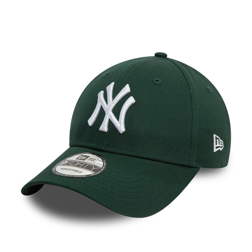 Gorra de los Yankees de Nueva York, New Era, 9FORTY, esencial, verde oscuro
