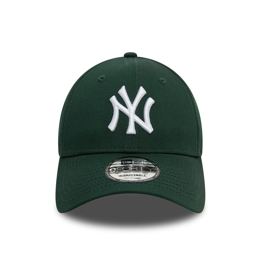 Gorra de los Yankees de Nueva York, New Era, 9FORTY, esencial, verde oscuro