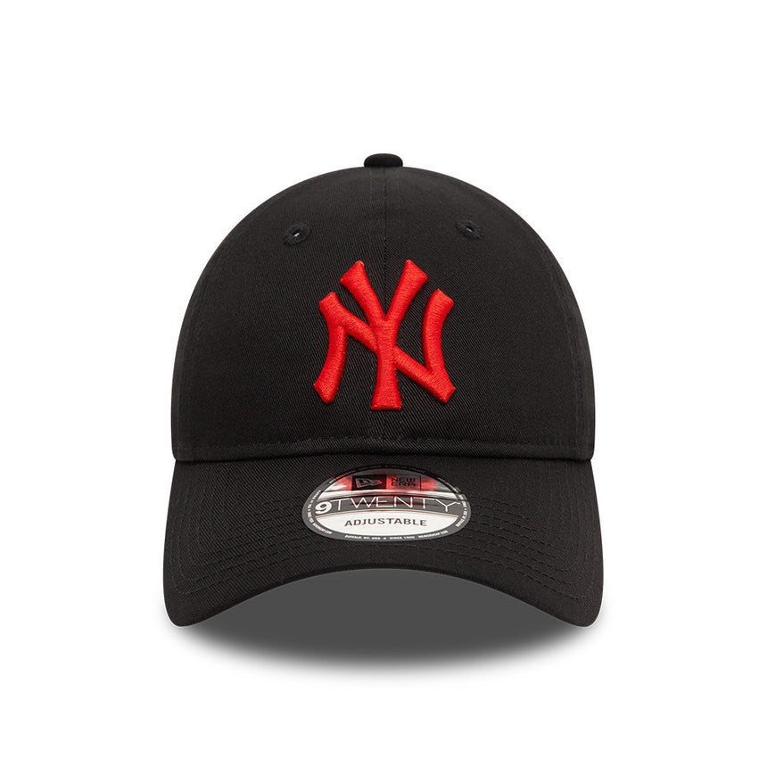 Gorra de los Yankees de Nueva York, logo rojo, New Era, 9TWENTY, esencial, negro