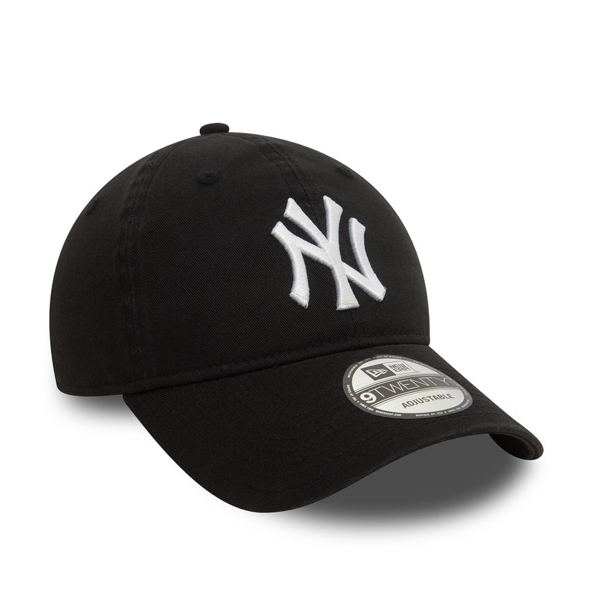 Gorra de los Yankees de Nueva York, lavada, New Era, 9TWENTY, negra